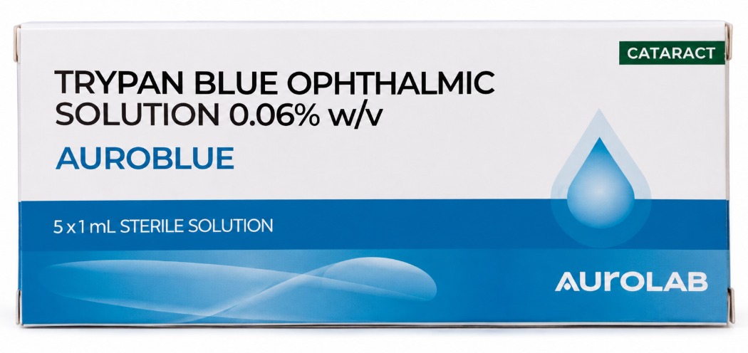 Solution ophtalmique de bleu trypan